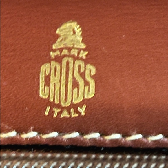 Luxury Brand Mark Cross Leather Briefcase - Picture 6 of 14